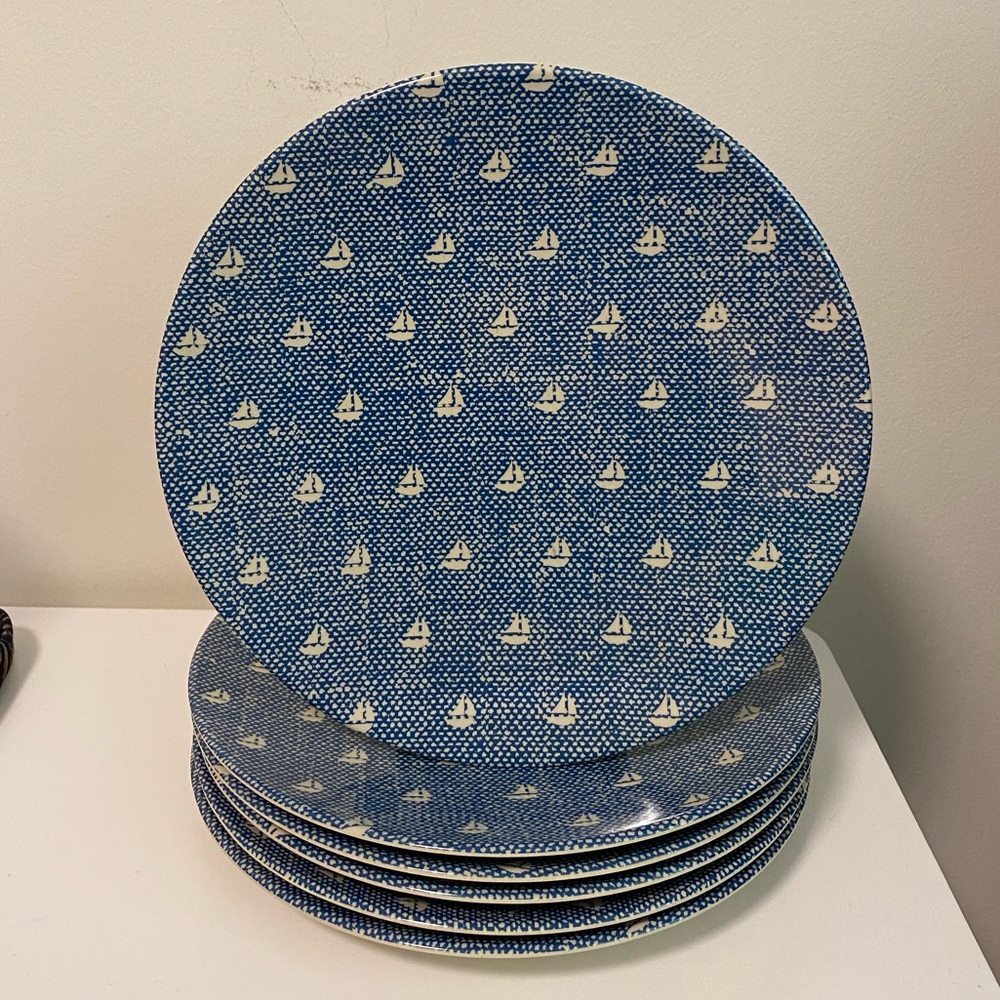 West Elm Nautical Salad Plates